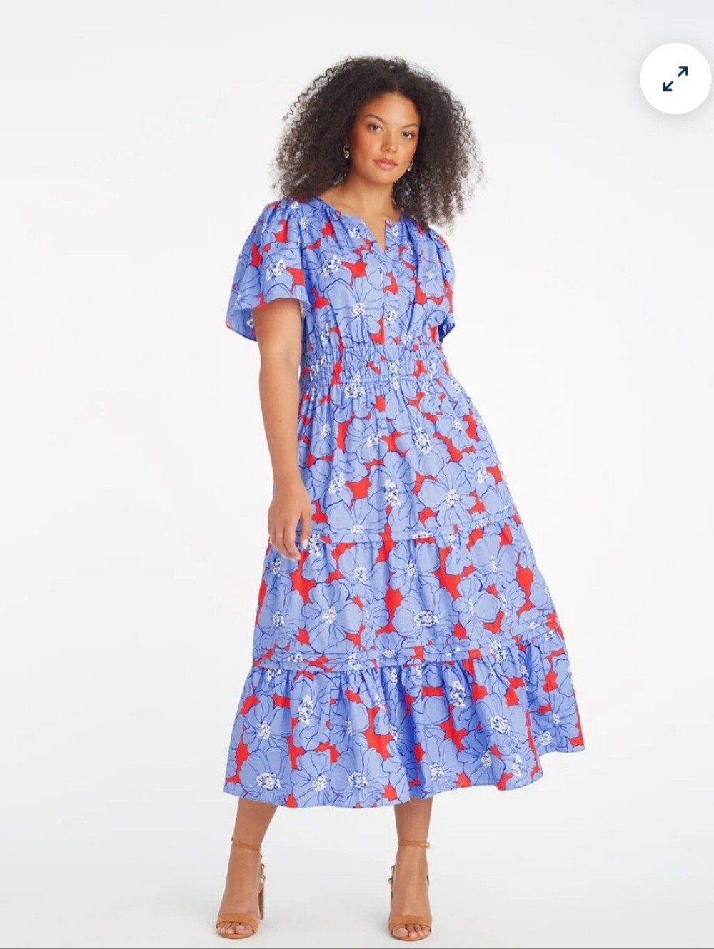 Draper James  Hollie Midi  Dress In Floating Floral